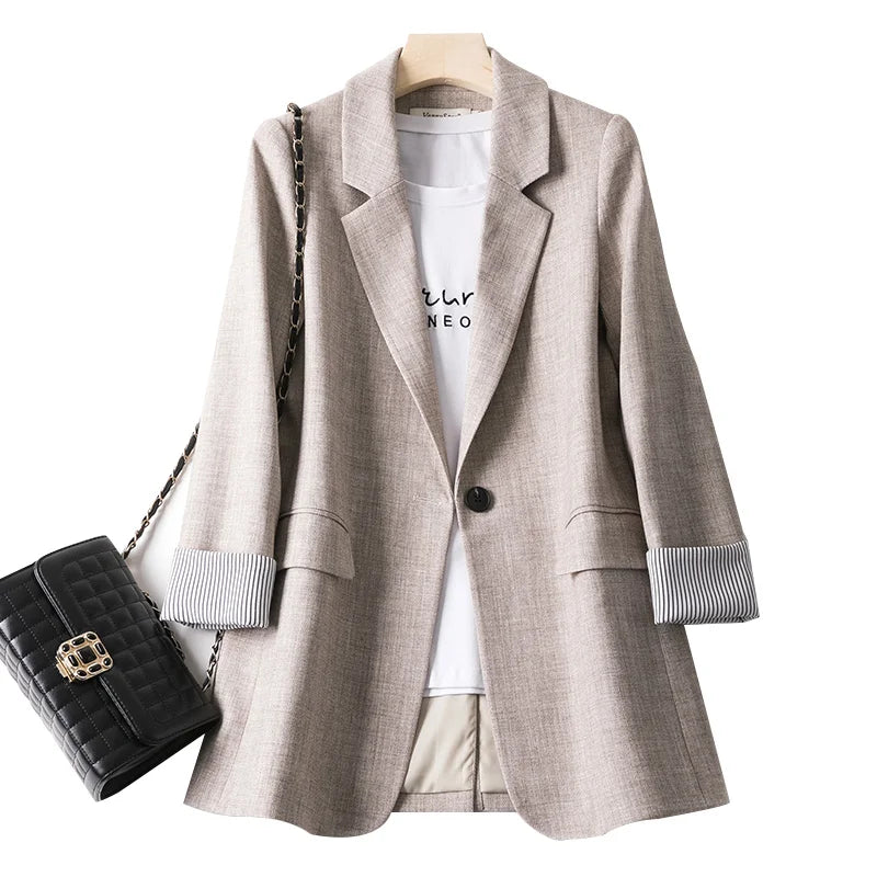 Kvinders Casual Blazer Langærmet 1