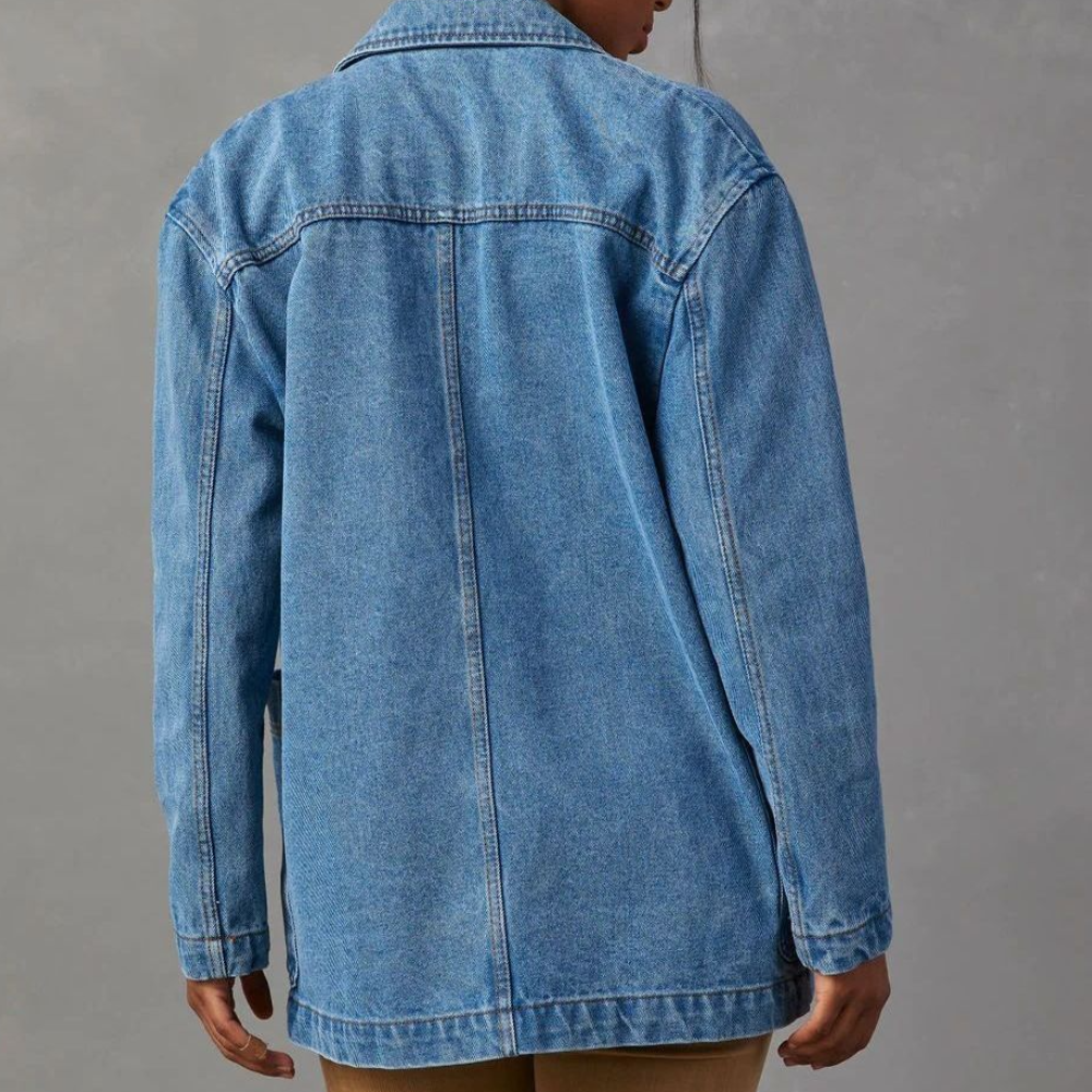 Kvinders Denimjakke Casual Stil 4