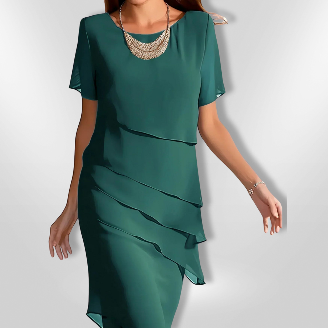 Kvinders Elegant Kjole i Chiffon 7
