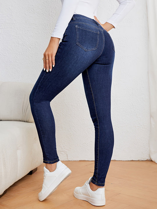 Kvinders Jeans Høj Talje Slim Fit 6