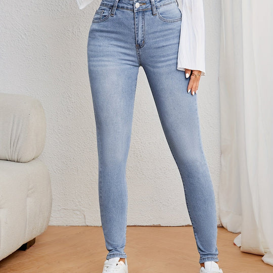 Kvinders Jeans Høj Talje Slim Fit 9