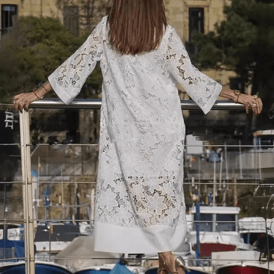 Kvinders Kjole Blonde Tidløs Polyester 5