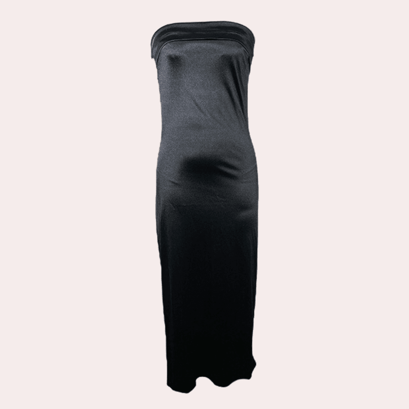 Kvinders Kjole Flydende Satin Polyester 2