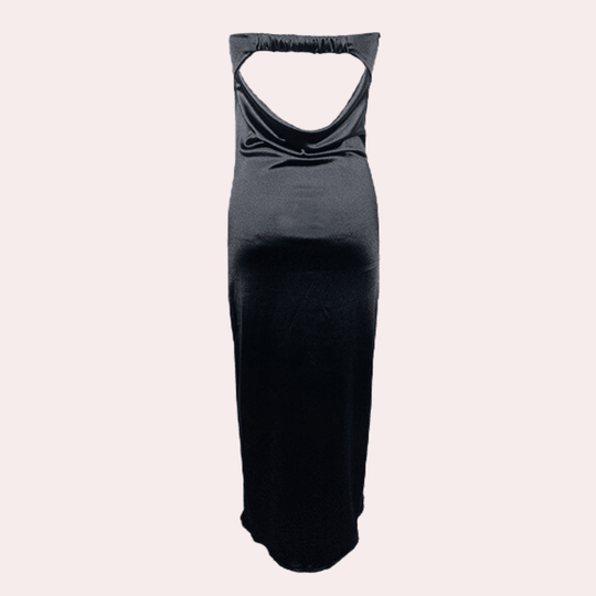 Kvinders Kjole Flydende Satin Polyester 3