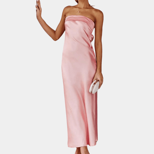 Kvinders Kjole Flydende Satin Polyester 7