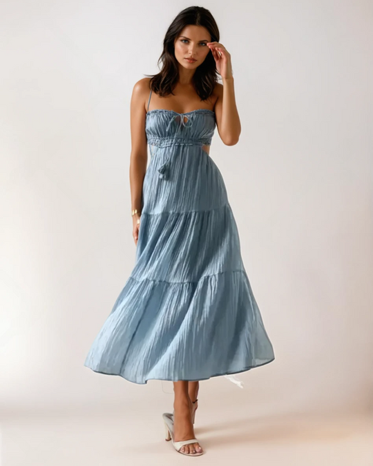 Kvinders Maxi Kjole Boho Chic Udsnit 1