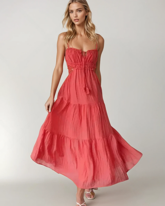 Kvinders Maxi Kjole Boho Chic Udsnit 2