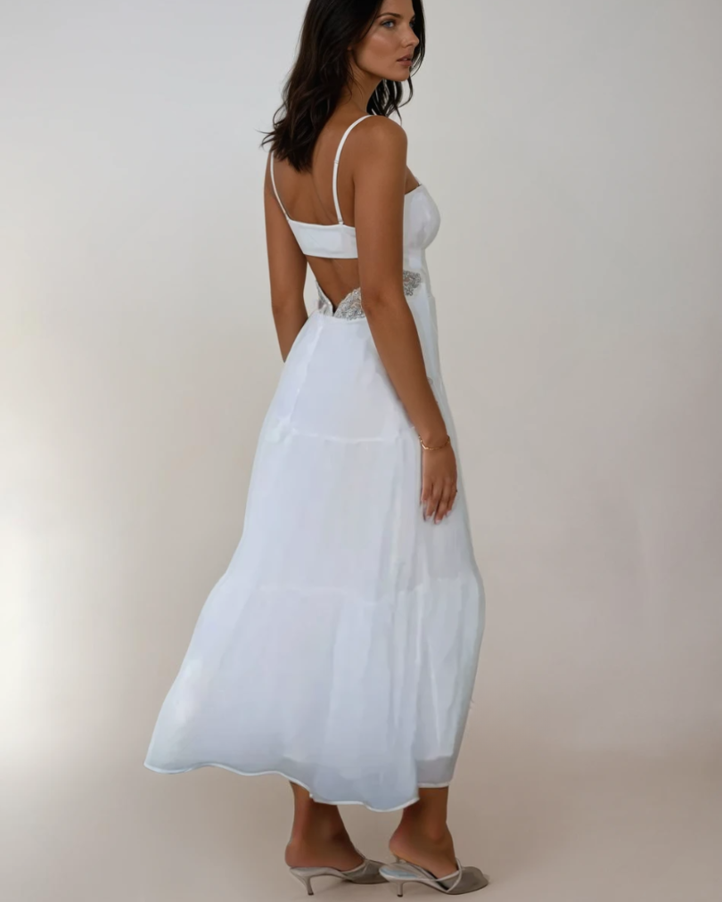Kvinders Maxi Kjole Boho Chic Udsnit 5