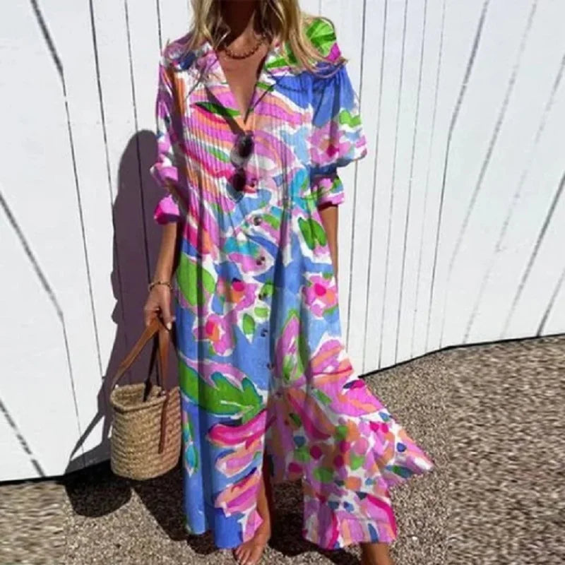 Kvinders Maxi Kjole Boho Stil 2