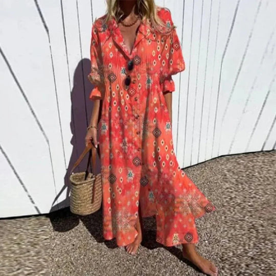 Kvinders Maxi Kjole Boho Stil 3