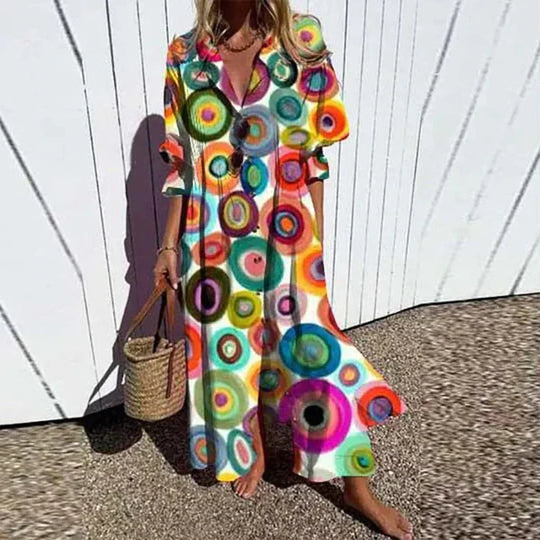 Kvinders Maxi Kjole Boho Stil 5