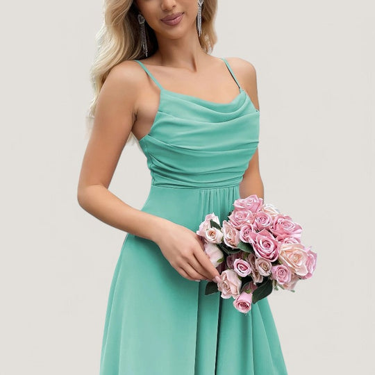 Kvinders Maxikjole Flatterende Chiffon 8