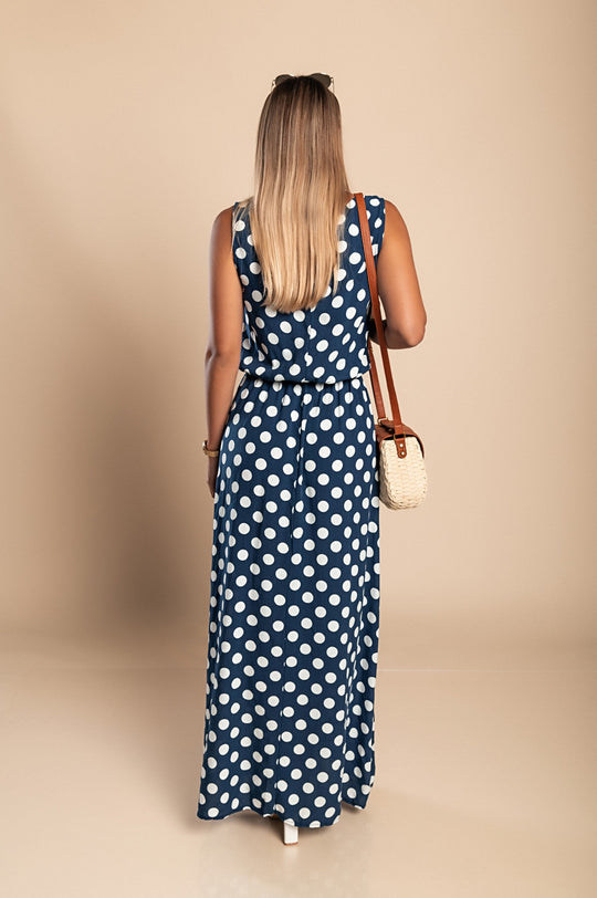 Kvinders Midi Kjole Polka Dot Stil 3
