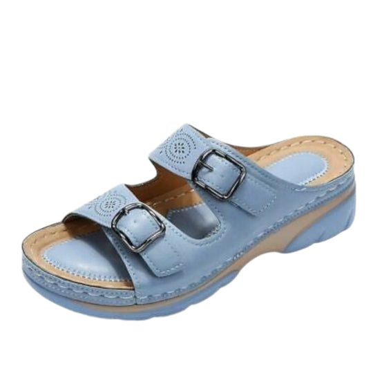 Kvinders Sandaler med Bred Hæl og Justerbar Design 0