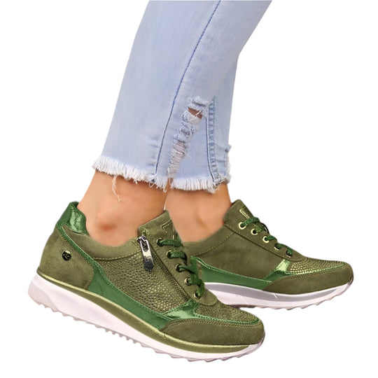 Kvinders Sneakers Komfortabel Velcro Design 2