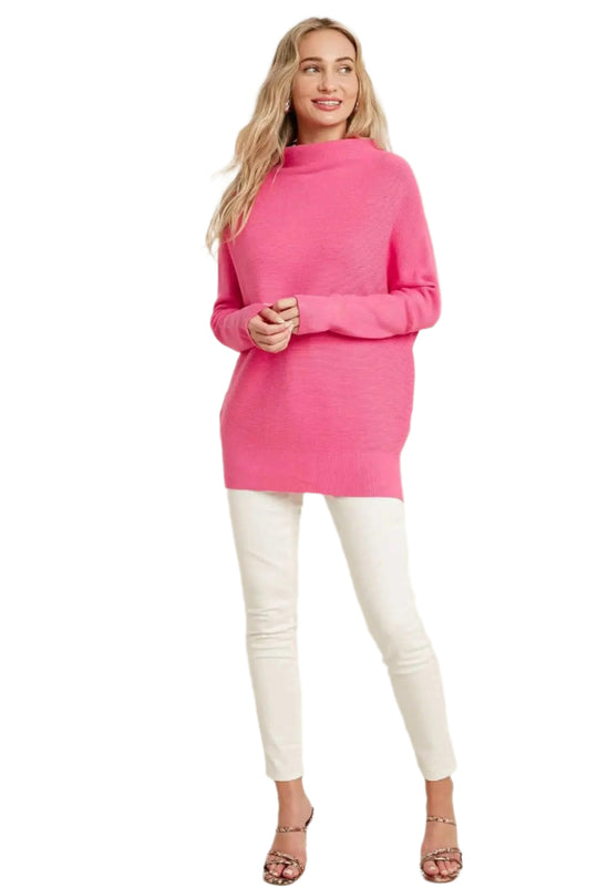 Kvinders Sweater Slouch Neck Dolman Ærme Blød Viskose 0