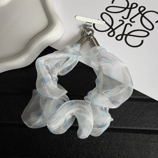 Kvinders Transparent Scrunchie med Sløjfe Design 0