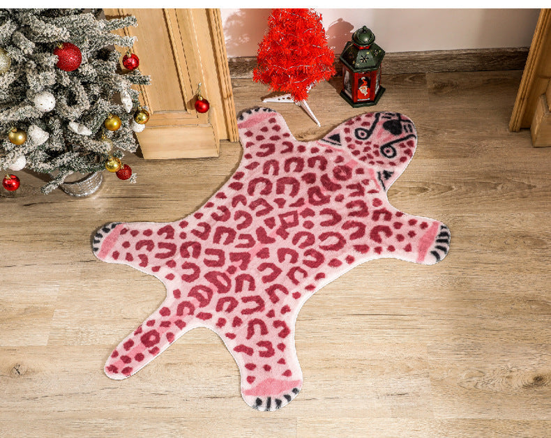 Leopardprint Tæppe i Unik Form 5