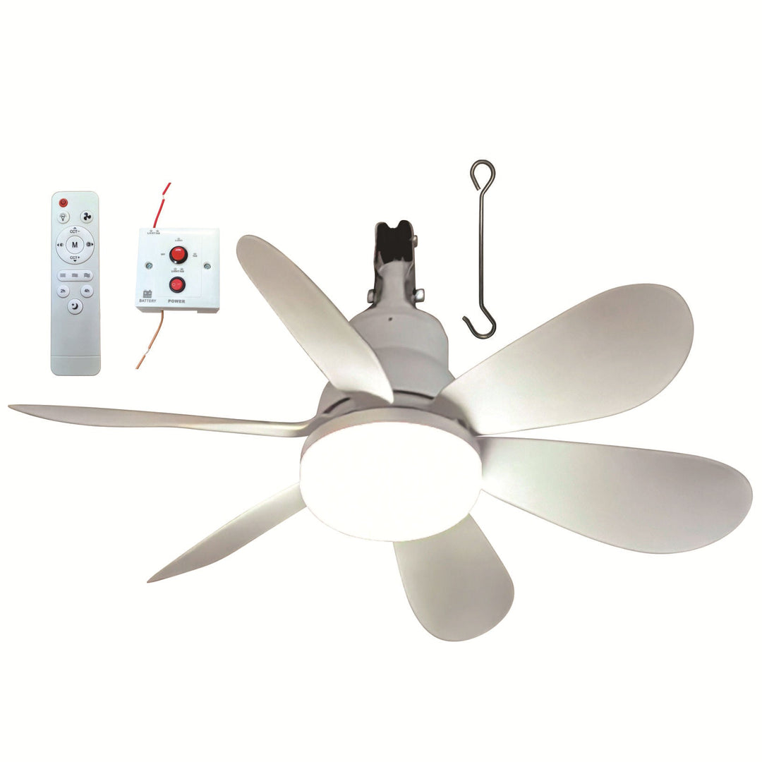 Loftsventilator med integreret LED-lys og fjernbetjening 4