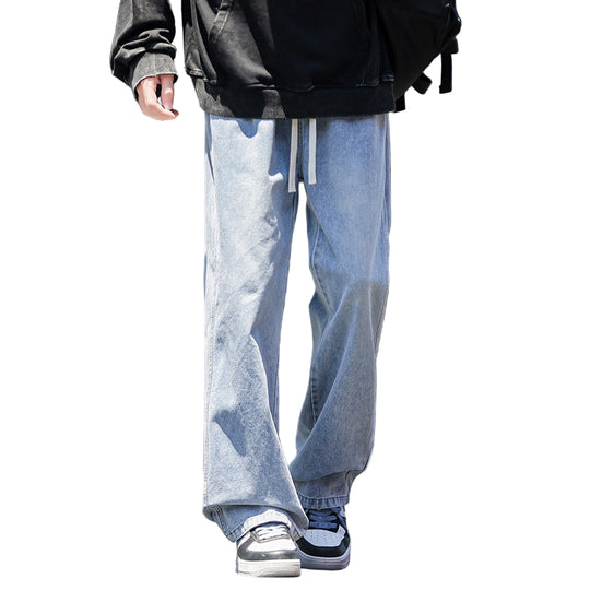 Mænds Baggy Jeans med Brede Ben 0