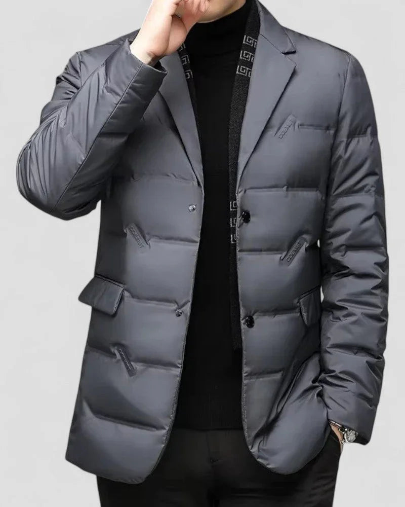 Mænds Blazerjakke Quiltet Smart Casual 1