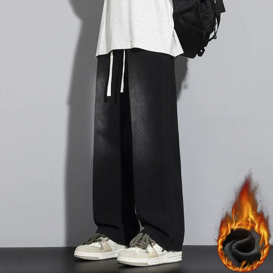 Mænds Justerbare Baggy Jeans Trendy Street Style 5