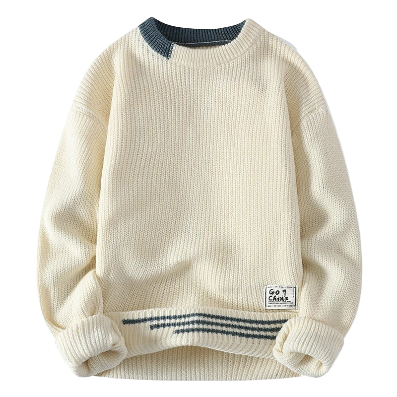 Mænds Klassisk Sweater Tidløs Stil 0