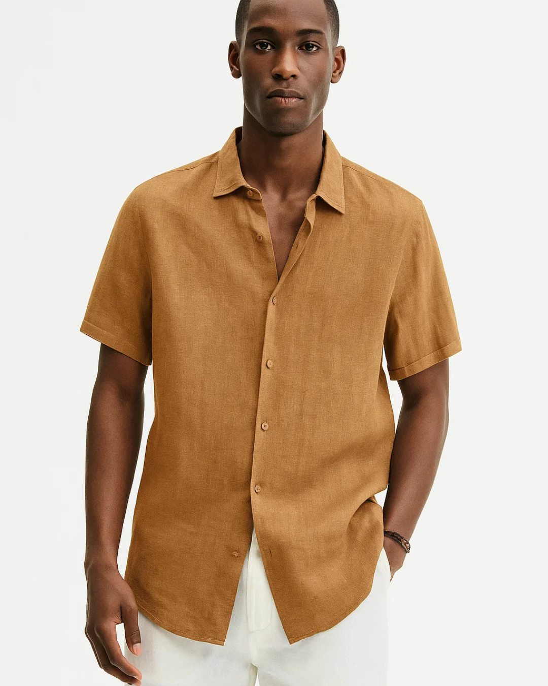 Mænds Kortærmet Skjorte Casual Stil 3