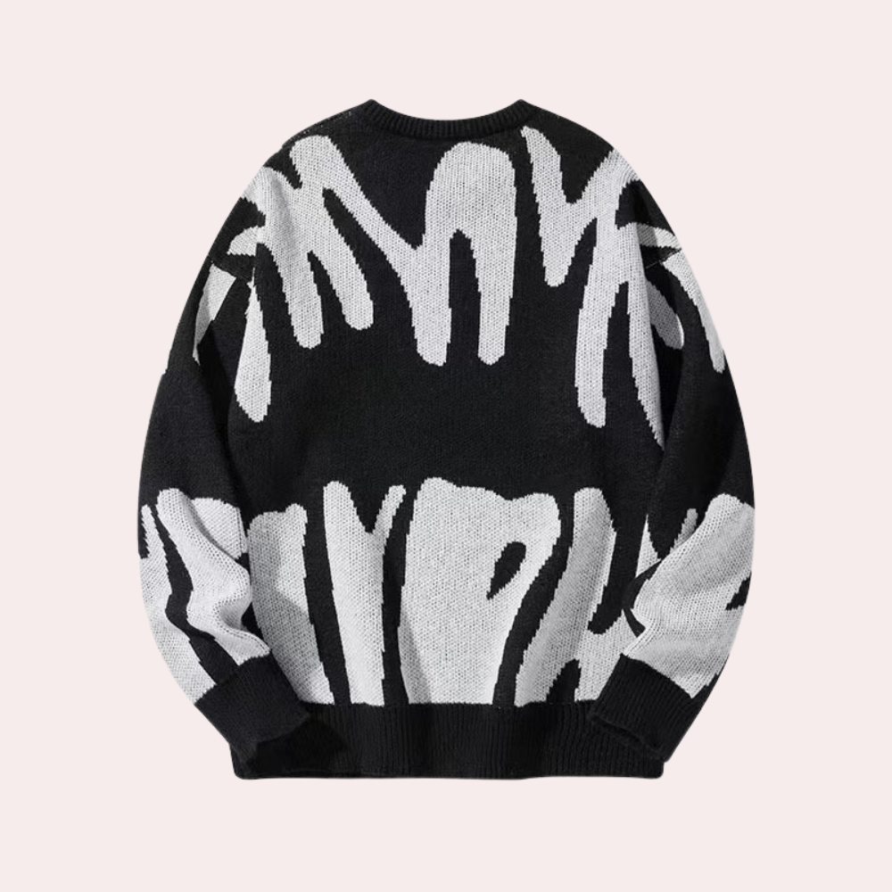 Mænds Strikket Sweater i Maskulin Stil 3