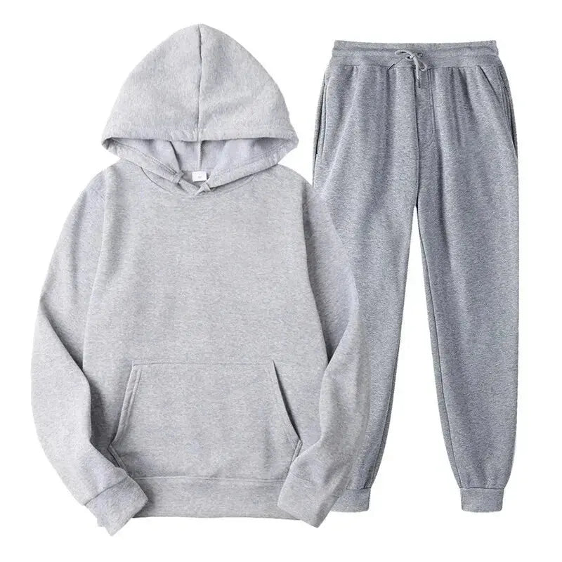 Mænds To-delt Sportset Casual Stil 7