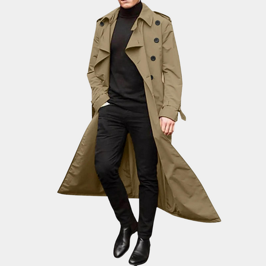 Mænds Trenchcoat Afslappet Stil 1