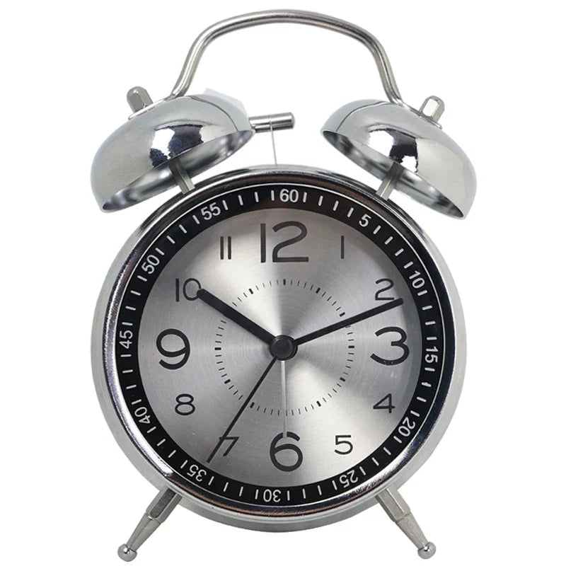 Metal Analog Vækkeur Klassisk Design 0