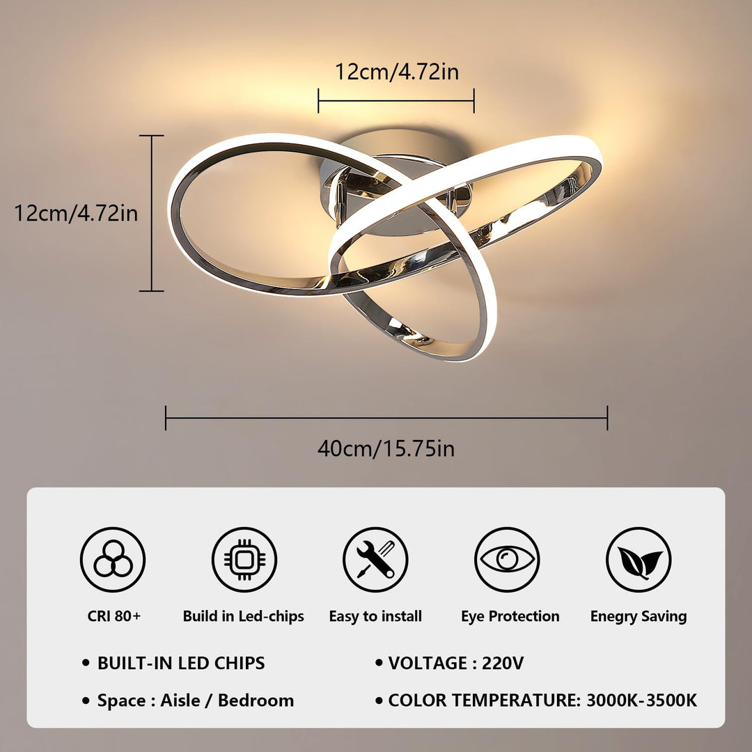 Moderne Loftslampe Blomsterdesign til Soveværelse, Stue og Entre - Energibesparende LED Belysning 3