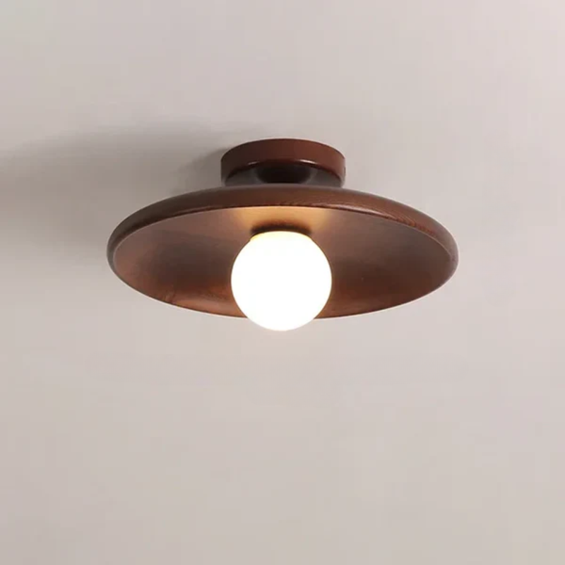 Moderne Loftslampe i Træ Kuglehængende 10