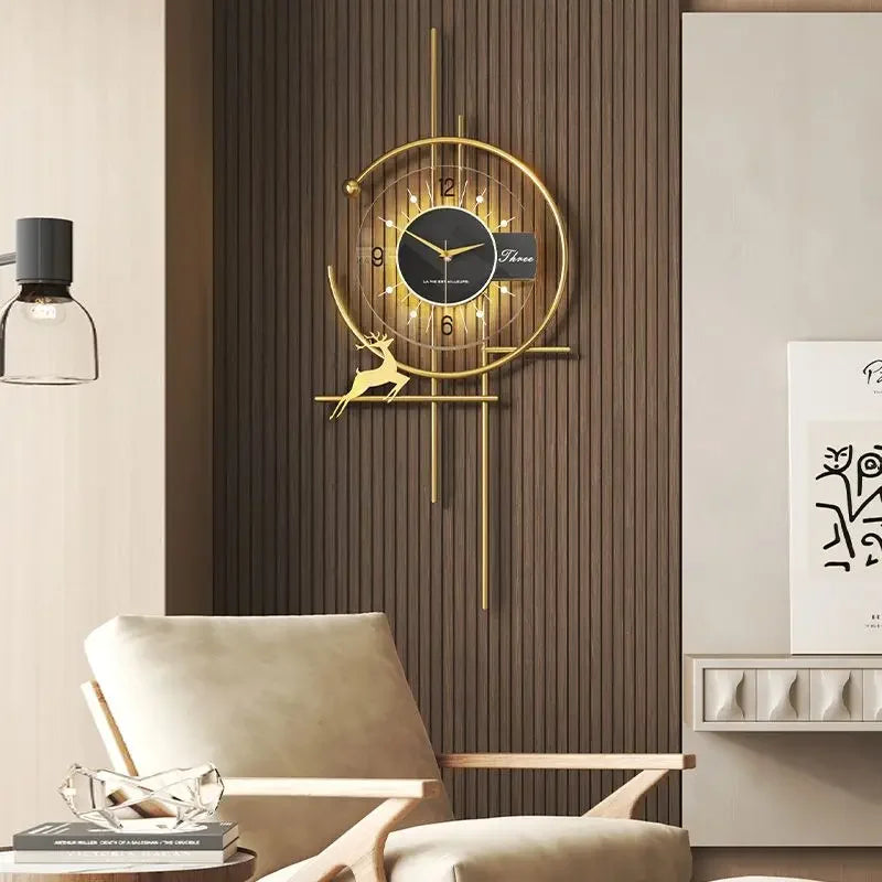 Moderne Vægur med Kunstnerisk Design 4