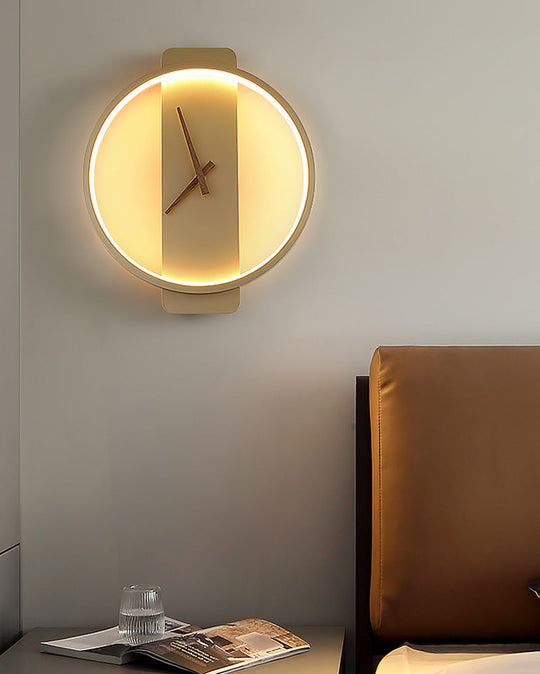 Moderne Vægur med LED-lys 1