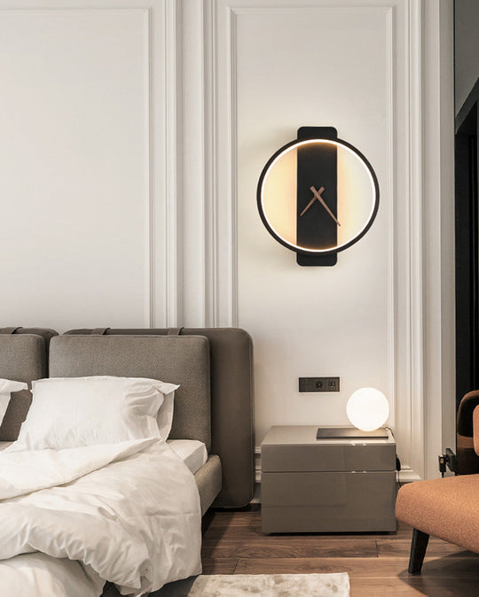 Moderne Vægur med LED-lys 4