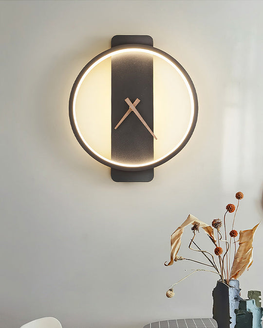 Moderne Vægur med LED-lys 8