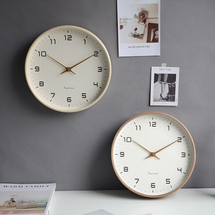 Nordisk Vægur i Træ Minimalistisk Design 2