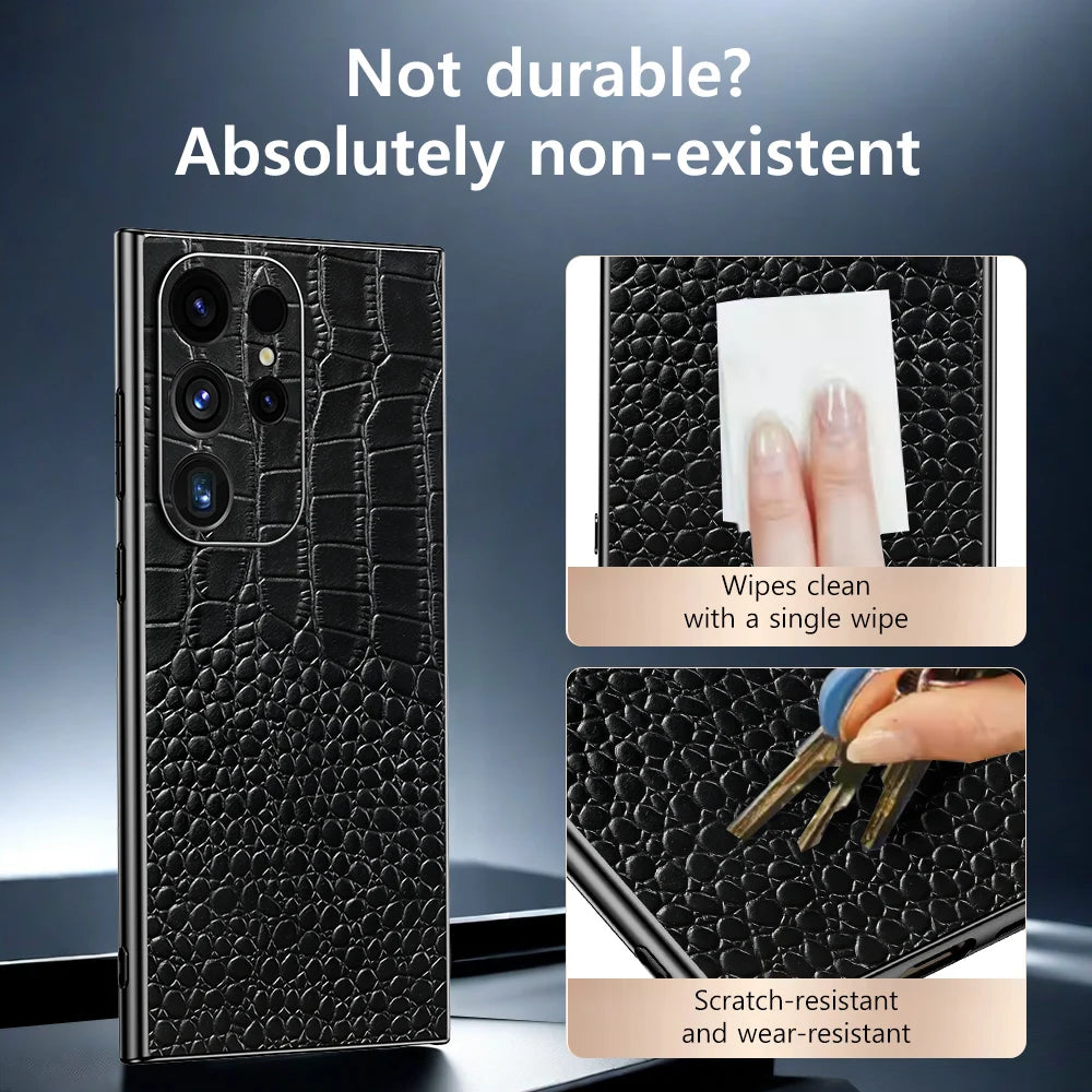 Samsung Galaxy S24/S25 Læder Etui med Fuld Beskyttelse 3