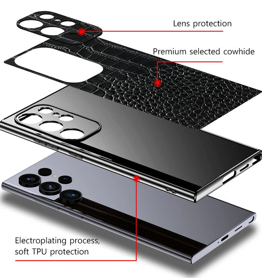 Samsung Galaxy S24/S25 Læder Etui med Fuld Beskyttelse 5