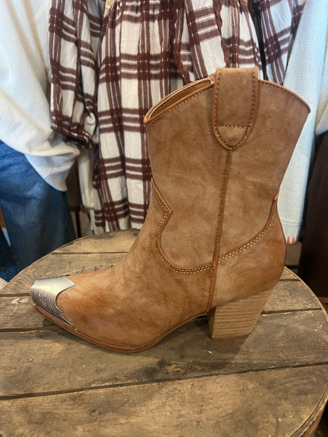 Støvler Dame Casual Western Kunstlæder 1