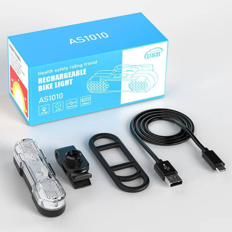 Unisex Cykelbaglygte med 360° Drejelig Montering og USB Opladning 6