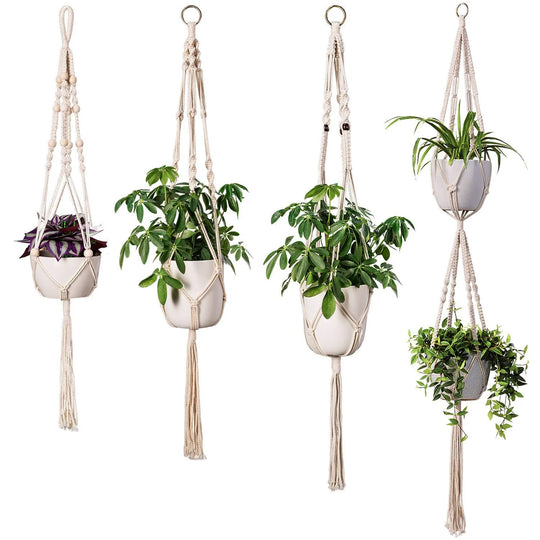 Unisex Hængende Plantesæt Makramé Stilfuldt Design 0