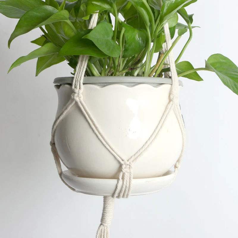 Unisex Makramé Planteophængssæt Boheme Stil 1