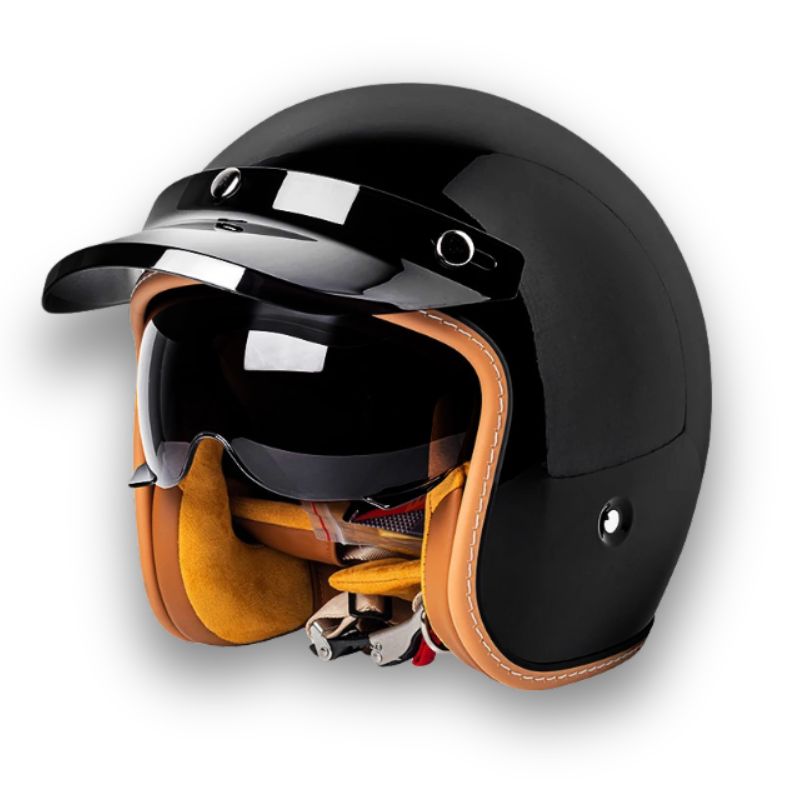 Unisex Motorcykelhjelm Klassisk Stil 7