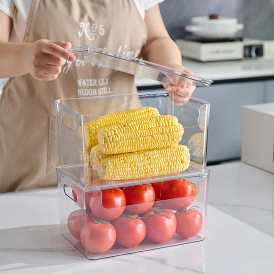 Unisex Opbevaringsbakke Transparent Stabelbar 3