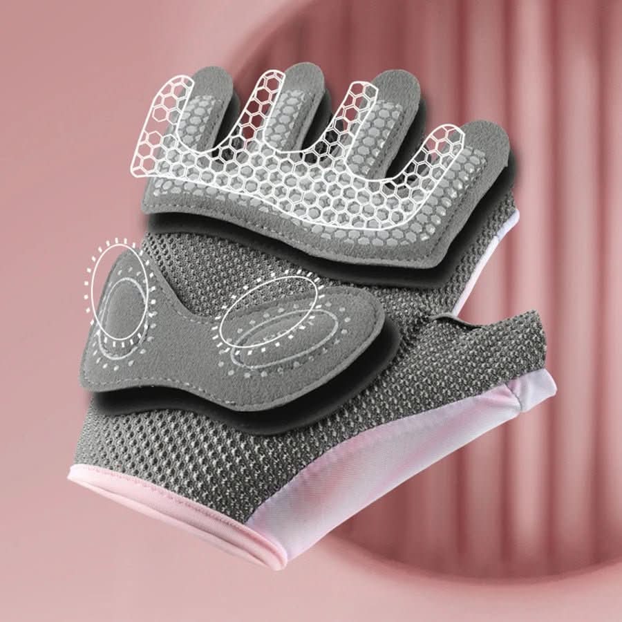 Unisex Sports Fitness Halvfinger Træningshandsker 3