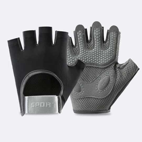Unisex Sports Fitness Halvfinger Træningshandsker 8