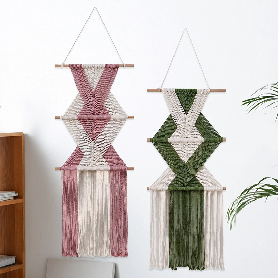 Unisex Vægophæng Makramé Design Boheme Stil 1